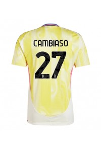 Fotbalové Dres Juventus Andrea Cambiaso #27 Venkovní Oblečení 2024-25 Krátký Rukáv